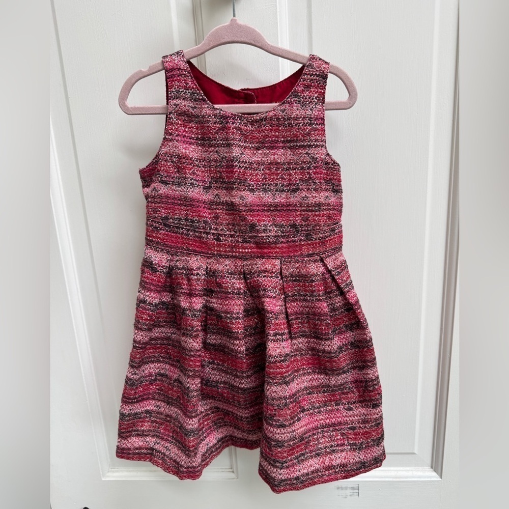 OshKosh B'gosh 3T Girls Pink Formal Pleated Sleeveless Dress